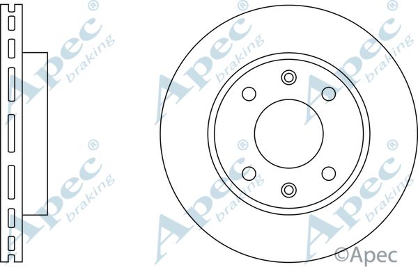 APEC BRAKING Тормозной диск DSK218